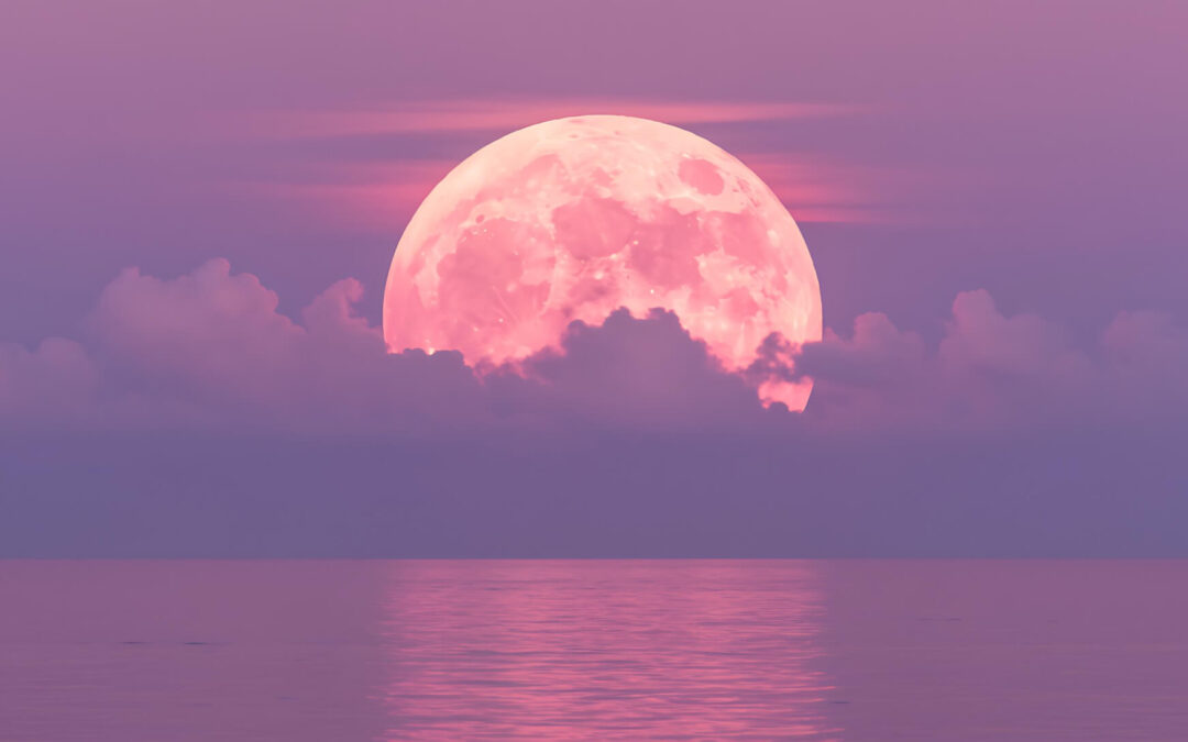 Abril empieza por todo lo alto: así será la Luna Llena rosa en Libra del 1 de abril para los signos